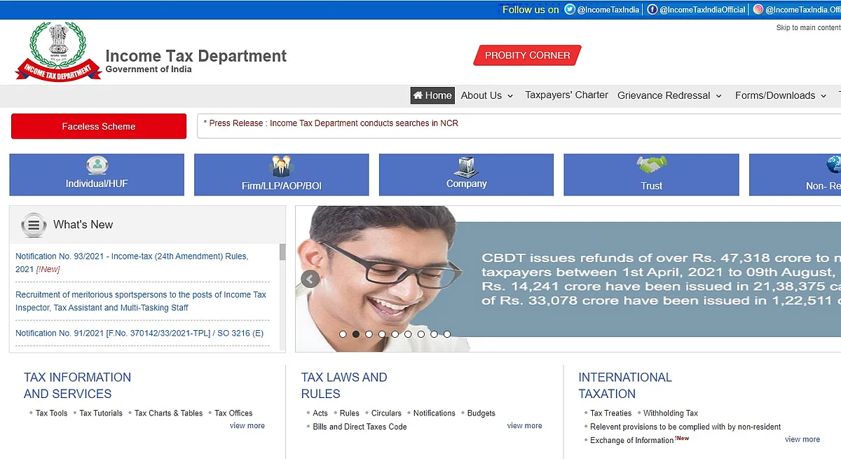 Incometax Website
