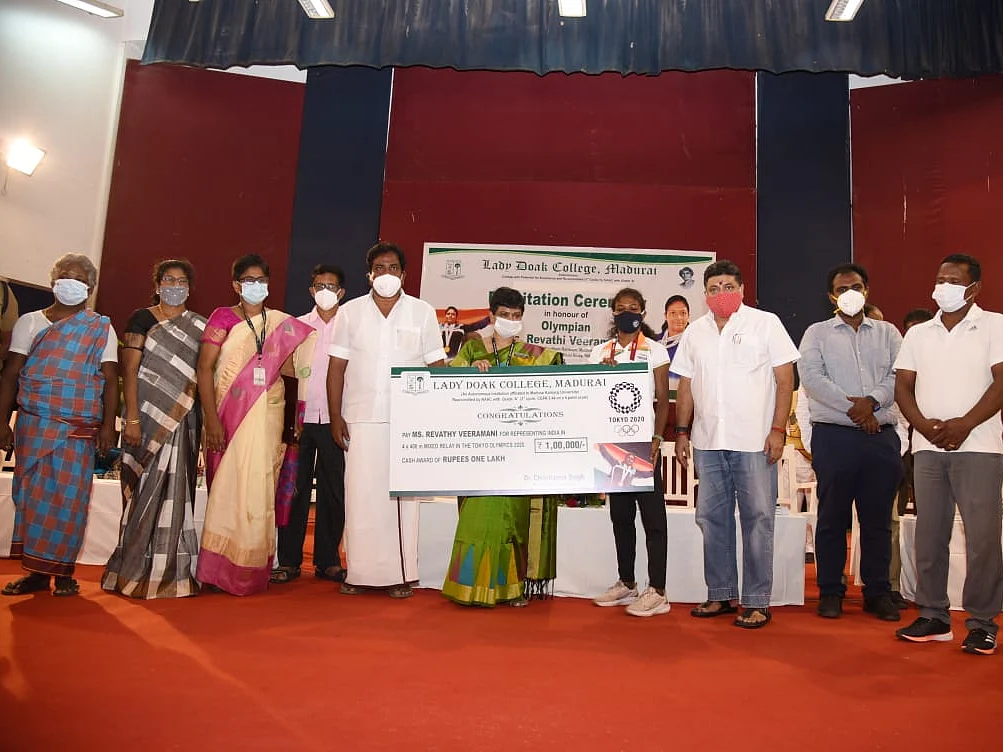``ஒலிம்பிக் ரேவதி இளைய சமுதாயத்துக்கு நம்பிக்கையை விதைத்திருக்கிறார்’’ - நிதியமைச்சர் பேச்சு