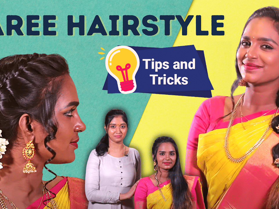 2 Easy Hairstyles For Saree Look | Hairstyle Tips & Tricks | Party & Wedding Hairstyles | Say Swag
