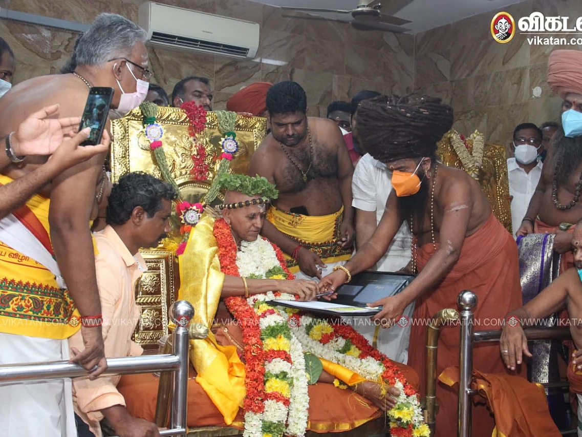 மதுரை: 293-வது ஆதினமாக ஸ்ரீலஸ்ரீ ஹரிஹர ஸ்ரீ ஞானசம்பந்த தேசிக சுவாமிகள் இன்று பொறுப்பேற்றார்!
