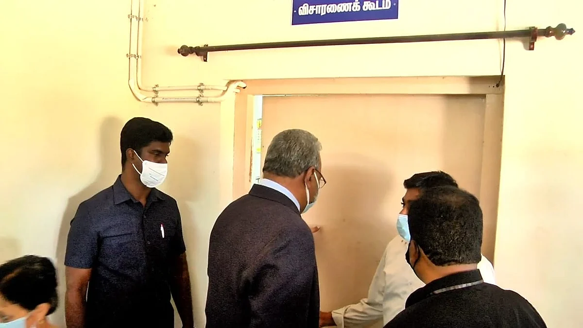 விசாரணை ஆணையத்தின் முன்பு ஆஜரான ஹென்றி திபேன்
