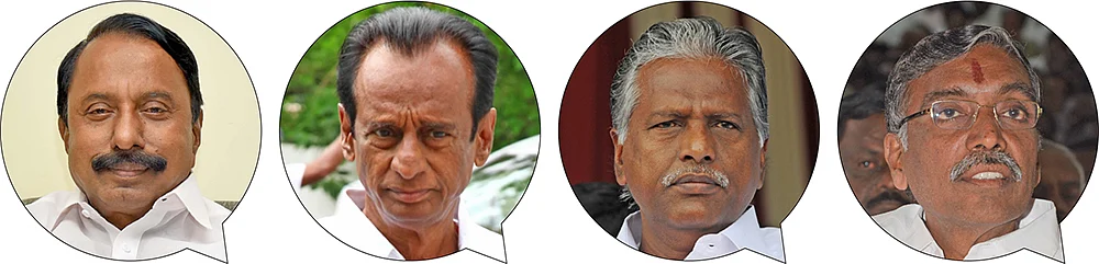 செங்கோட்டையன், செம்மலை, கே.பி.முனுசாமி, கே.பி.அன்பழகன்