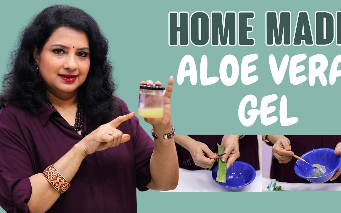 How to: வீட்டிலேயே கற்றாழை ஜெல் தயாரிப்பது எப்படி? | How to make aloe vera gel at home?