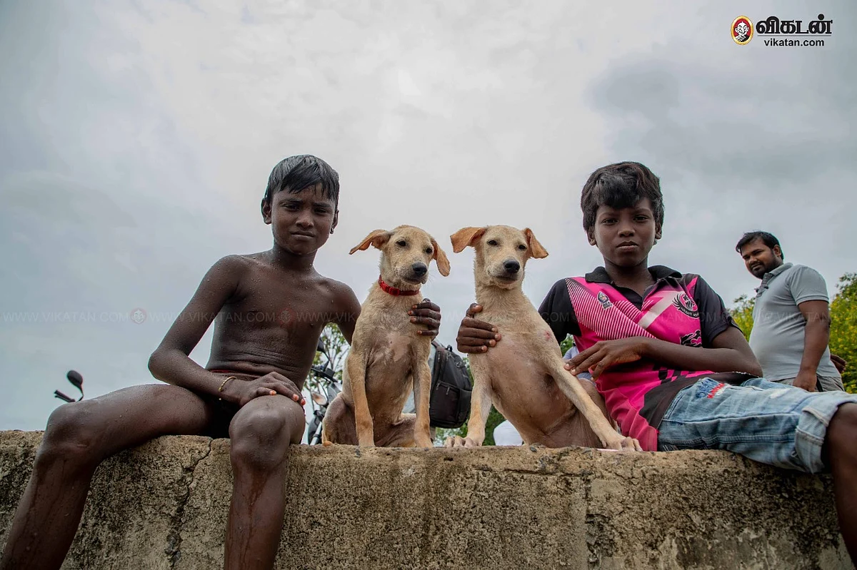 குளியல் போடும் சிறுவர்கள்