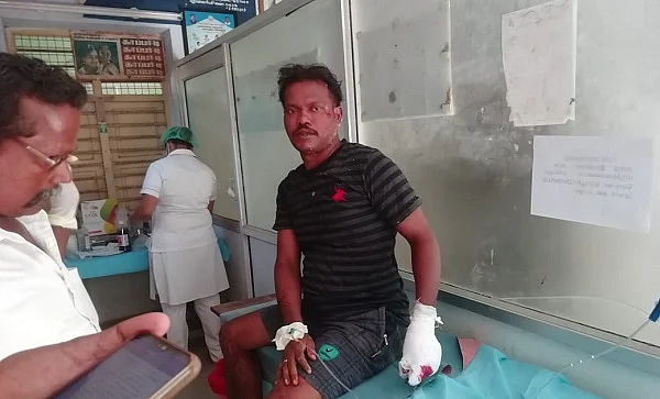 கஞ்சா போதை நபரால் காயமடைந்த டிரைவர்