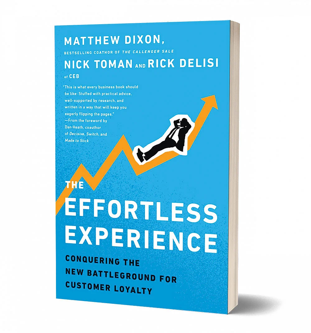 புத்தகத்தின் பெயர்:
The Effortless
Experience
ஆசிரியர்கள்:
Matthew Dixon,
Nicholas Toman,
Rick DeLisi
பதிப்பாளர்:
Penguin UK