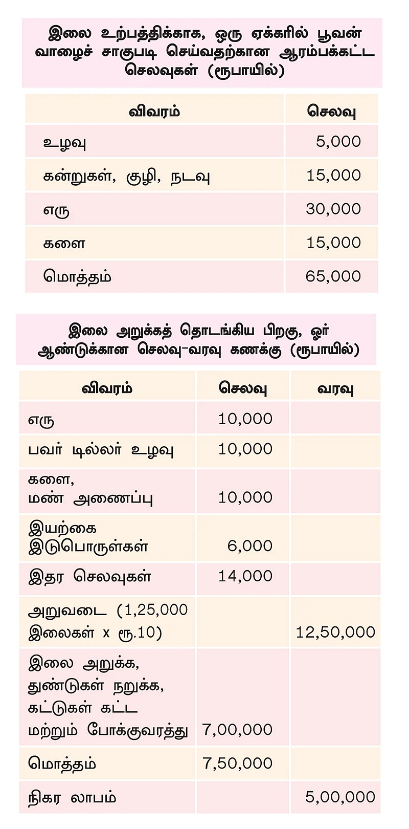 செலவு-வரவு கணக்கு