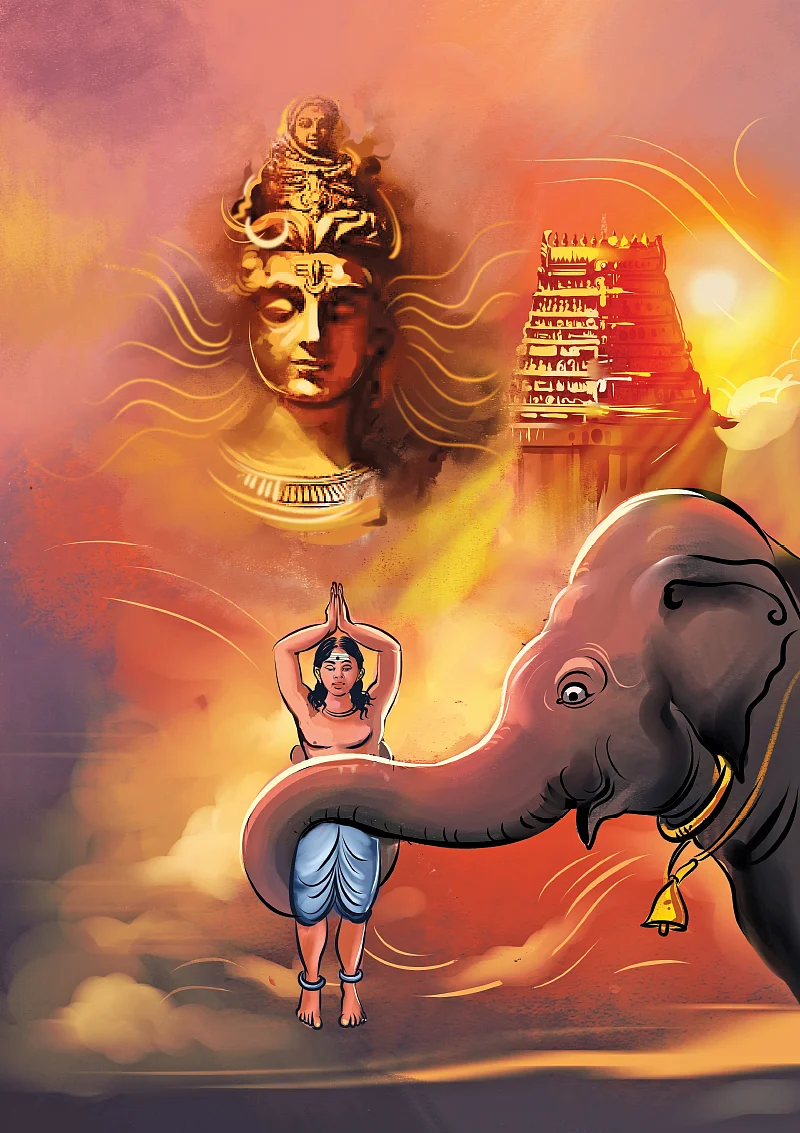 தியாகராஜ பவனி! - யானை ஏறுவார் திருக்கல்யாணம்
