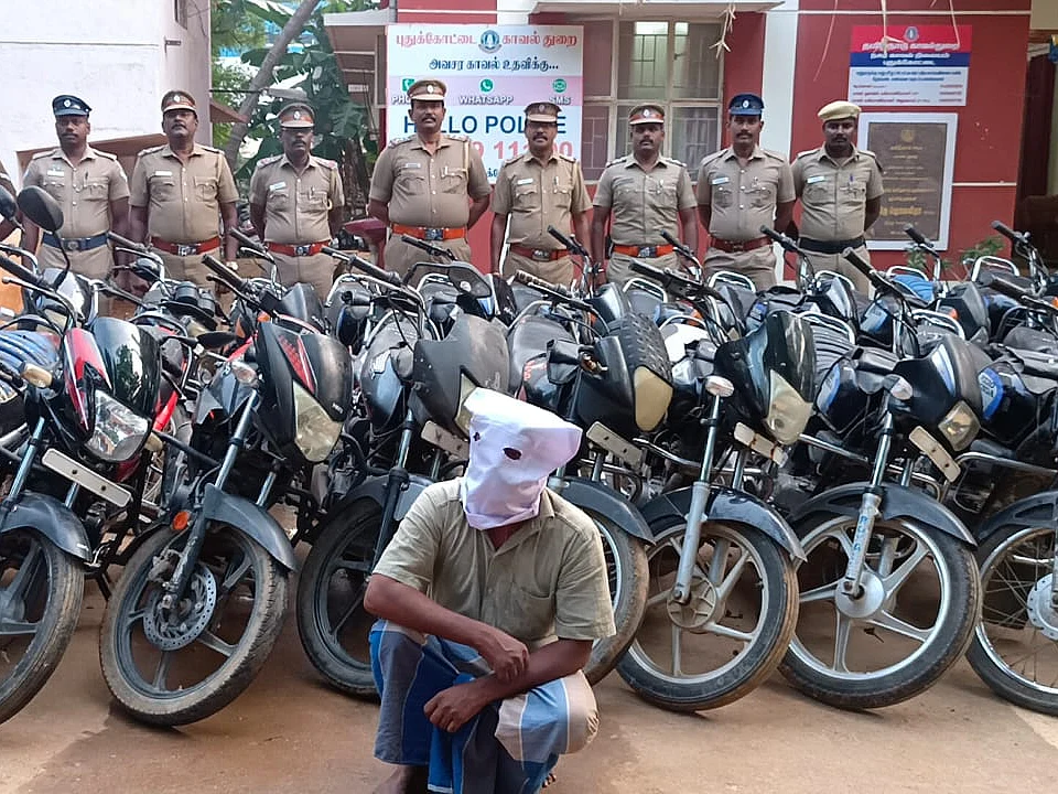 `நெருக்கமான கடைவீதிகள்தான் டார்கெட்!’ - புதுக்கோட்டையை அலறவிட்ட டூ வீலர் திருடன் சிக்கியது எப்படி?