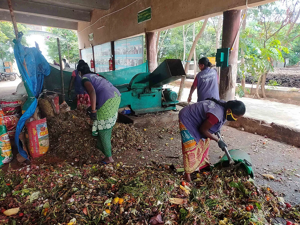 காய்கறிக் கழிவுகளைத் தரம்பிரித்தல்