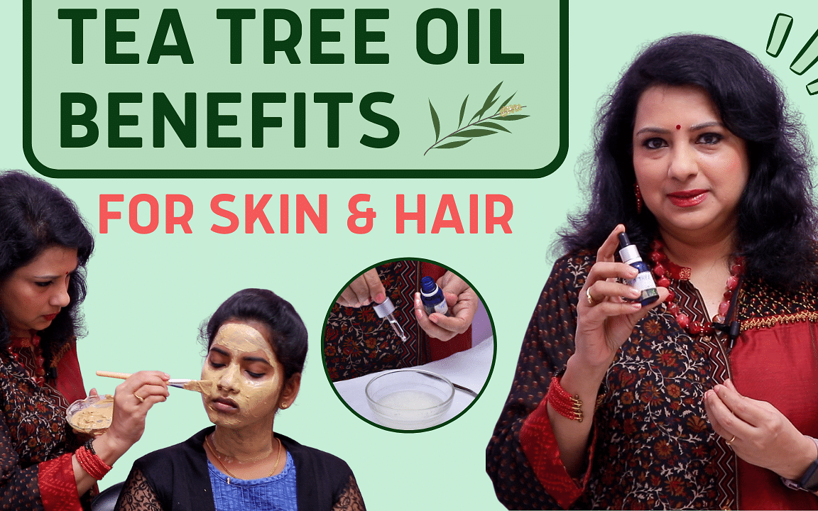 How to Use Tea Tree Oil For Pimples, Dark Spots & Dandruff? | Vasundhara Tips | Say Swag