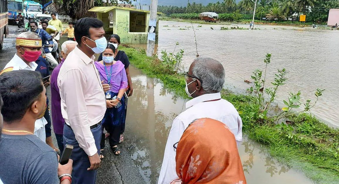ஆய்வுப் பணியில் கலெக்டர் அரவிந்த்