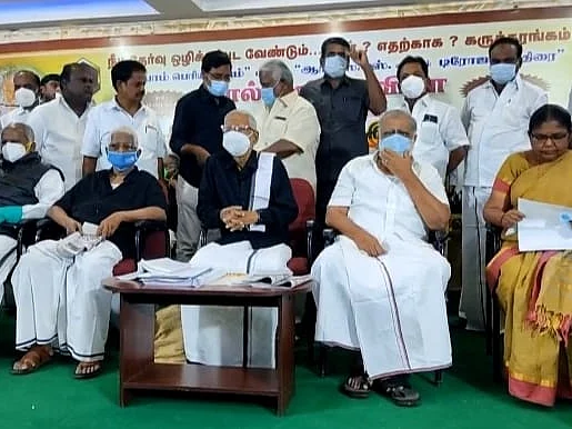 ``மு.க.ஸ்டாலின் அநீதி இழைப்பவர்களுக்குத்தான் ஆபத்தானவர்" - தி.க தலைவர் கி.வீரமணி பேச்சு!