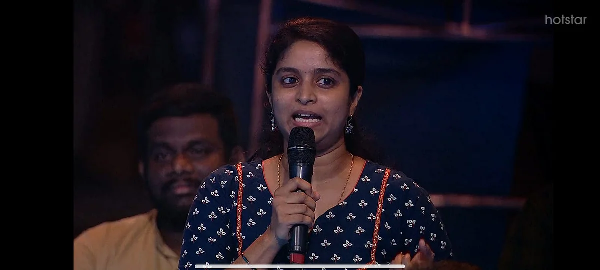பிக் பாஸ் நிகழ்ச்சியில் கேள்வி கேட்டவர்.