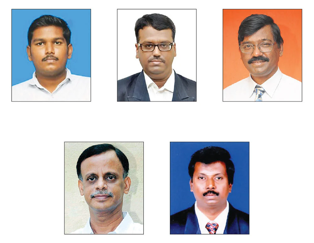 கே.கவிராஜ், வி.தியாகராஜன், தி.ரா.அருள்ராஜன், எம்.கண்ணன், வி.ஶ்ரீனிவாசன்