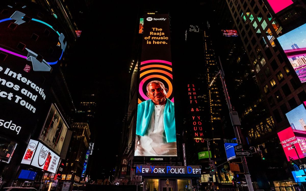 Times Square -ல் வந்த இளையராஜா புகைப்படம்; `க்ளிக்' செய்த அனுபவம் பகிரும் சிவஞானவதி!