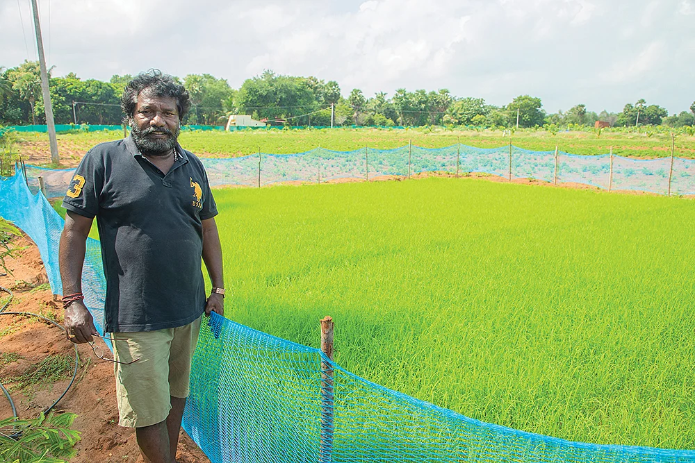 பண்ணையில் நடிகர் கருணாஸ்