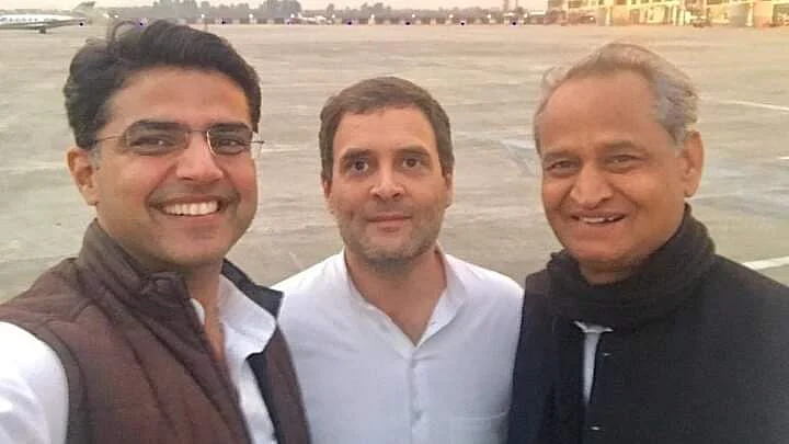 சச்சின் பைலட், ராகுல் காந்தி, அசோக் கெலாட்