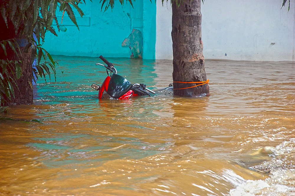 வெள்ளக்காடாய் கன்னியாகுமரி