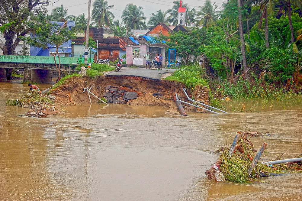 வெள்ளக்காடாய் கன்னியாகுமரி