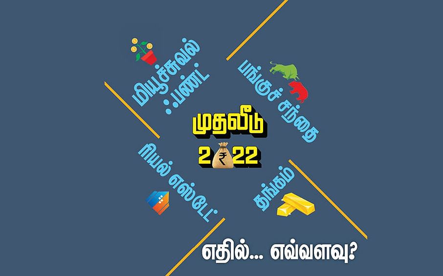 முதலீடு 2022: தங்கம், மியூச்சுவல் ஃபண்ட், ரியல் எஸ்டேட், பங்குச் சந்தை... எதில்... எவ்வளவு?