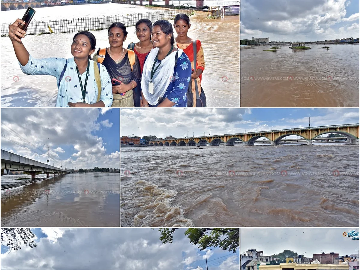 வைகை ஆற்றில் வெள்ளப்பெருக்கு: மதுரையில் மூழ்கிய தரைப்பாலம்! | புகைப்படத் தொகுப்பு