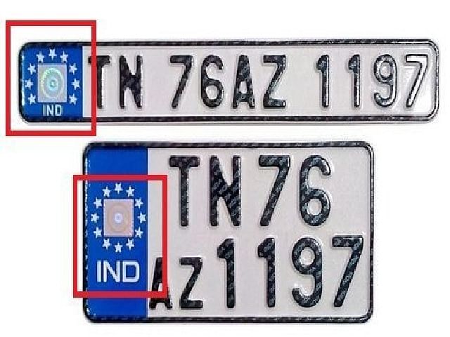 High security registration plate