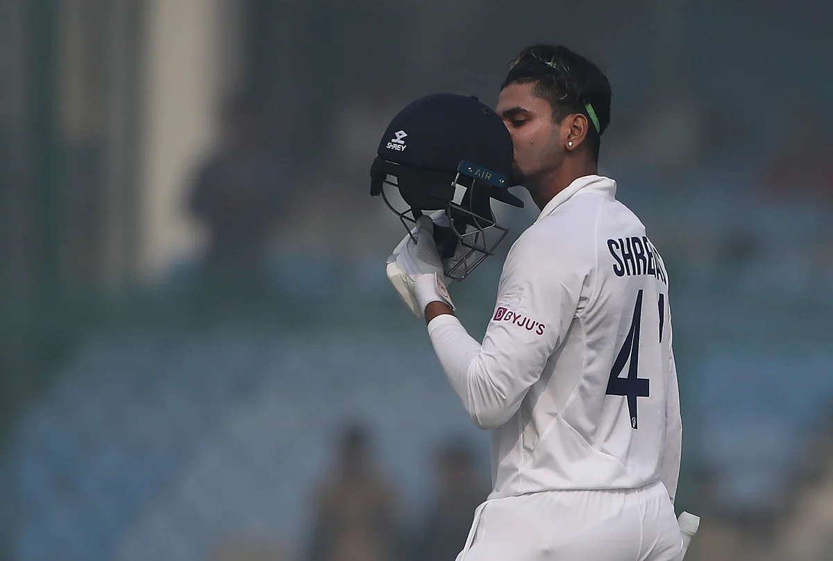 Century in the first International innings