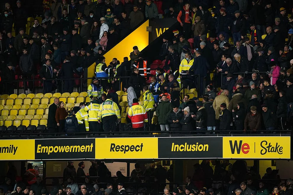 Watford vs Chelsea game interrupted because of the medical emergency