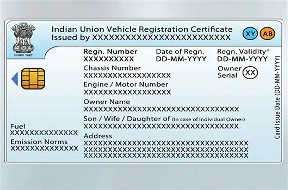 Vehicle Registration Certificate