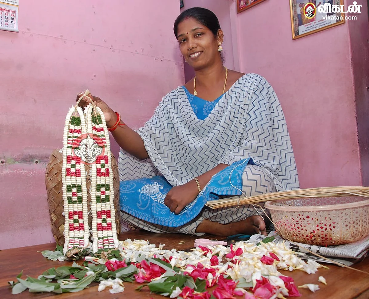 மாணிக்க மாலை கட்டும் வனிதா ஸ்ரீ