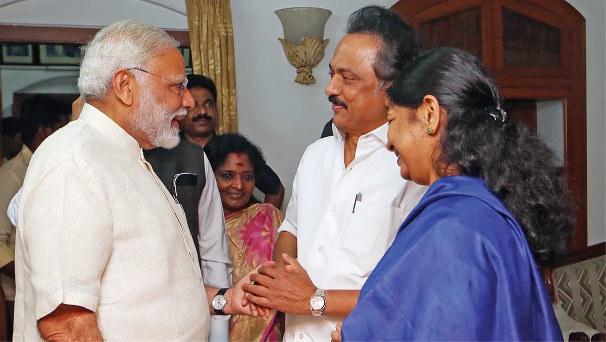 மோடி, ஸ்டாலின், கனிமொழி