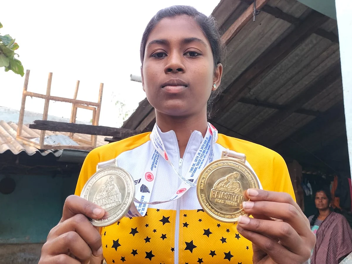 `இரவல் சைக்கிள் வாங்கிப் பழகுனேன்; இப்ப ஆசிய போட்டிக்குப் போறேன்! - ஶ்ரீமதியின் நம்பிக்கை கதை