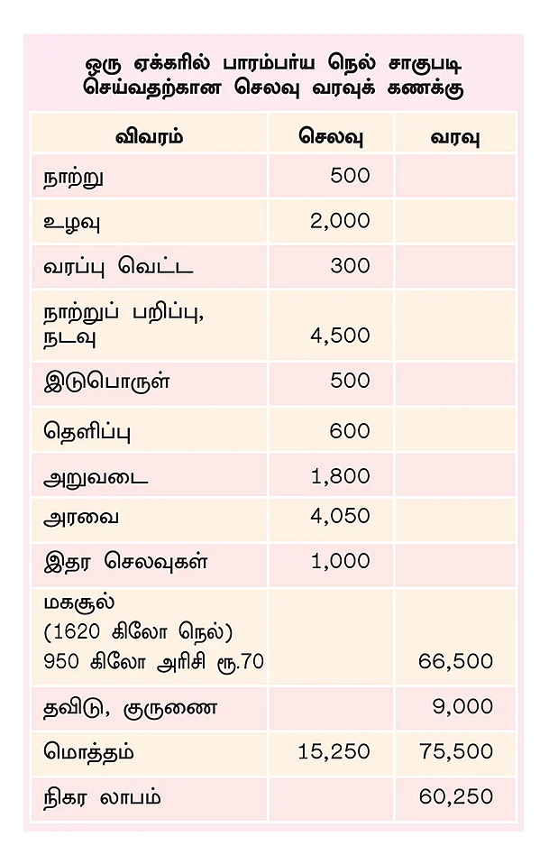 செலவு, வரவுக் கணக்கு