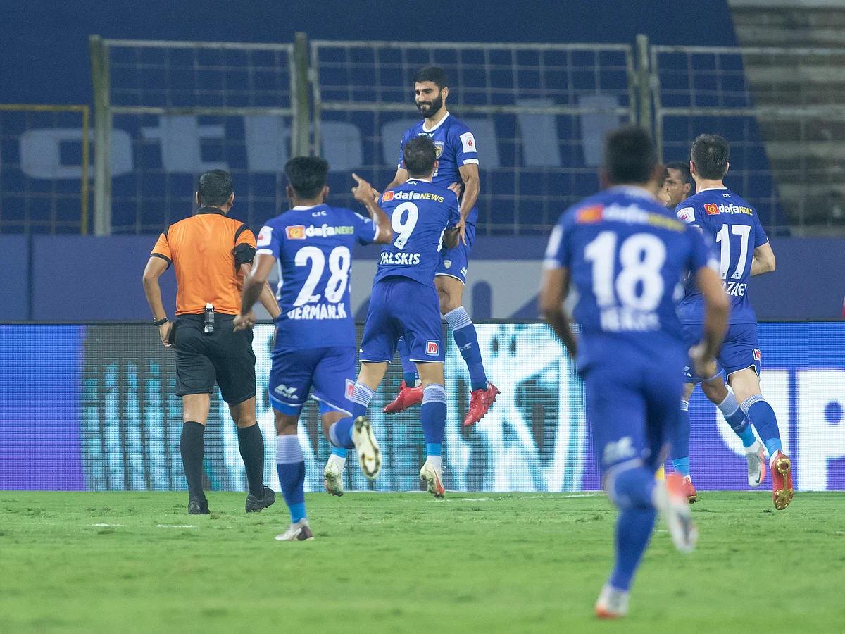 ISL 2021-22: வலிமையான ஹைதரபாத்திற்கு எதிரான போட்டியை டிரா செய்த சென்னையின் FC!