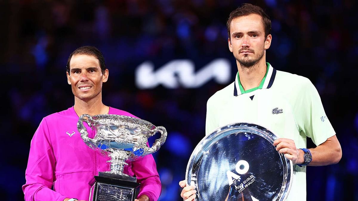 Nadal and Medvedev Australian open - 2022