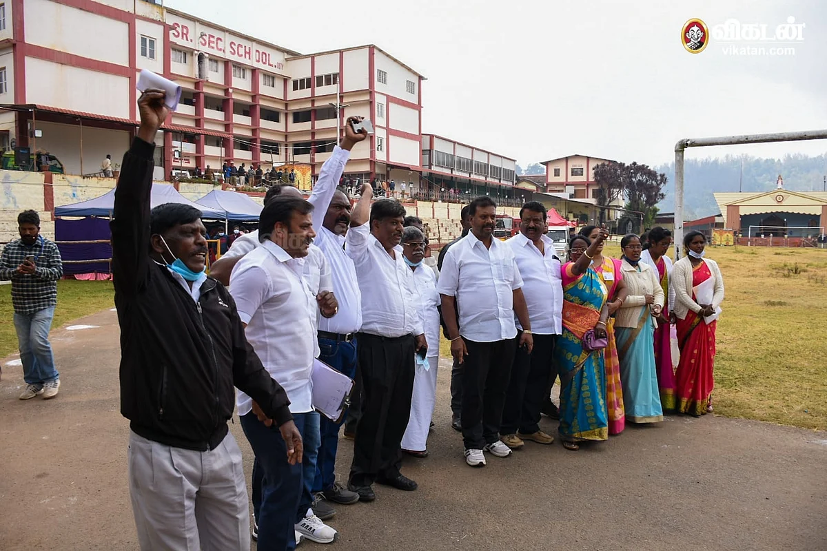 ஊட்டி வாக்கு எண்ணிக்கை மையம்