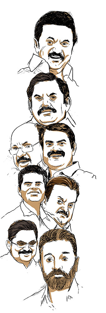 தீப்பிடிக்கும் தேர்தல் களம்! - 8 முனைப் போட்டி... 8 வியூகங்கள்... 8 சிக்கல்கள்...