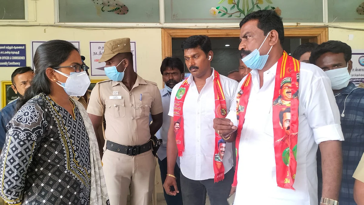 மாநகராட்சி ஆணையாளரிடம் புகார் கூறிய நாம்தமிழர் கட்சியினர்