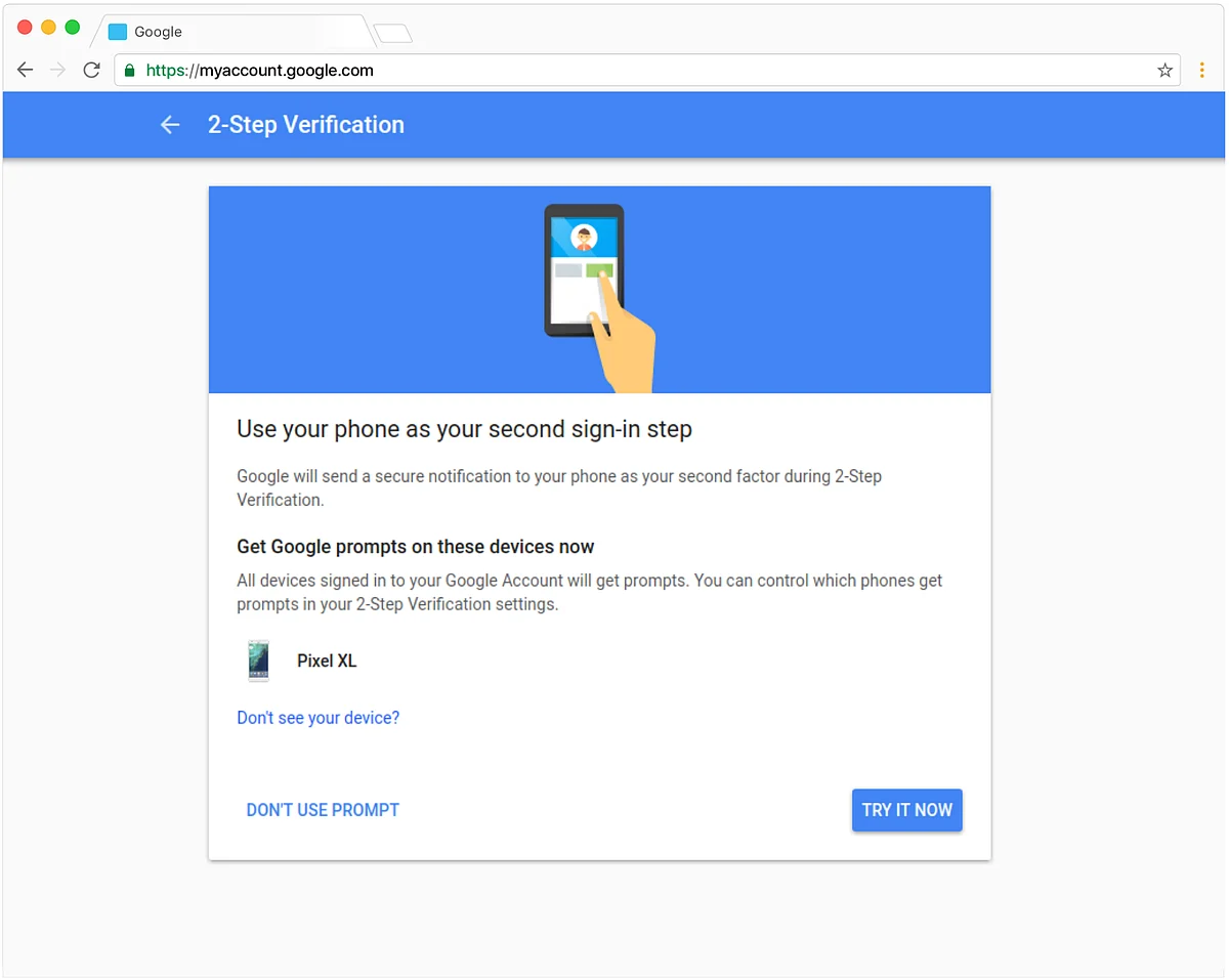கூகுளின் 2-Step Verification