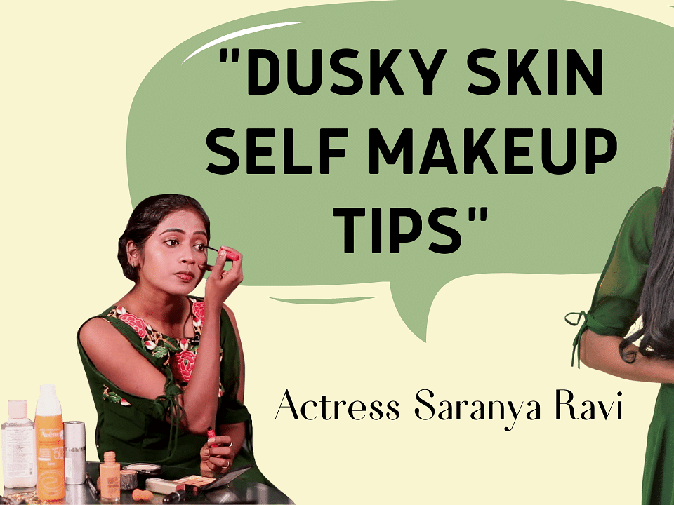 Saranya Ravichandran's Quick Makeup Tutorial | Valimai | Dusky Makeup Tips & Tricks | Say Swag