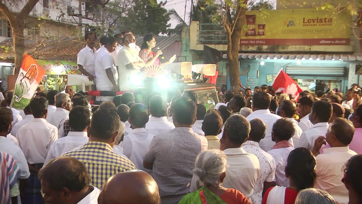 பிரசாரத்தில் கனிமொழி