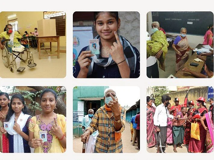 `2-கே கிட்ஸ் முதல் முதியவர்கள் வரை' - உள்ளாட்சித் தேர்தல் வாக்குப்பதிவு ரவுண்ட் அப் புகைப்படங்கள்!