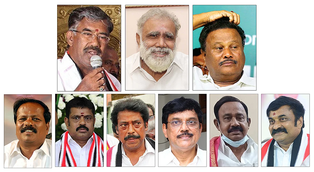 வெல்லமண்டி நடராஜன், ஐ.பெரியசாமி, திண்டுக்கல் சீனிவாசன், நாஞ்சில் முருகேசன், தி.நகர் சத்யா, விருகை ரவி, வெங்கடேஷ் பாபு, பாலகங்கா, ராஜேஷ்