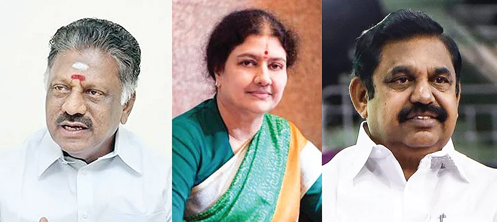 ஓ.பன்னீர்செல்வம், சசிகலா, எடப்பாடி பழனிசாமி