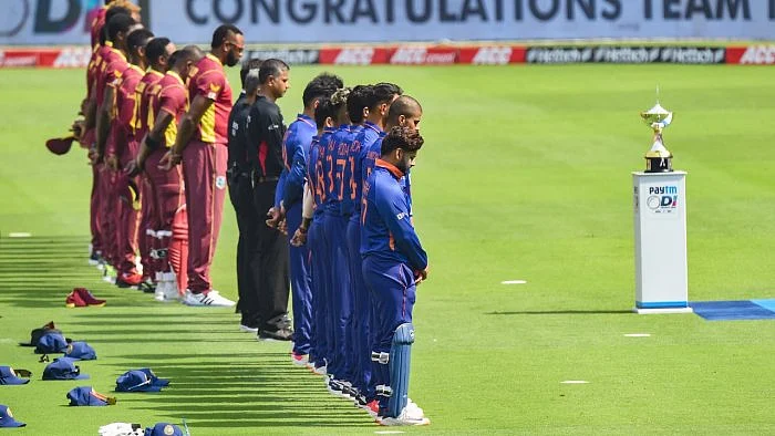 Ind vs WI: Last respect to Lata Mangeshkar