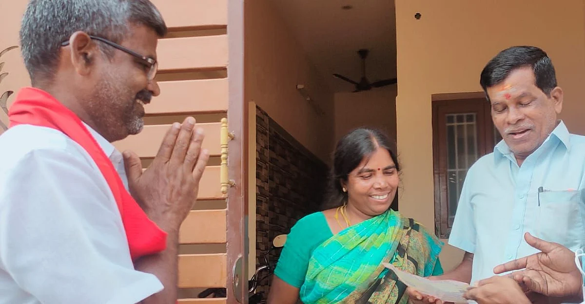 வாக்கு சேகரிக்கும் ச.சிவஞானம்