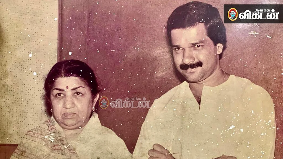 லதா மங்கேஷ்கருடன் சுரேஷ் கிருஷ்ணா