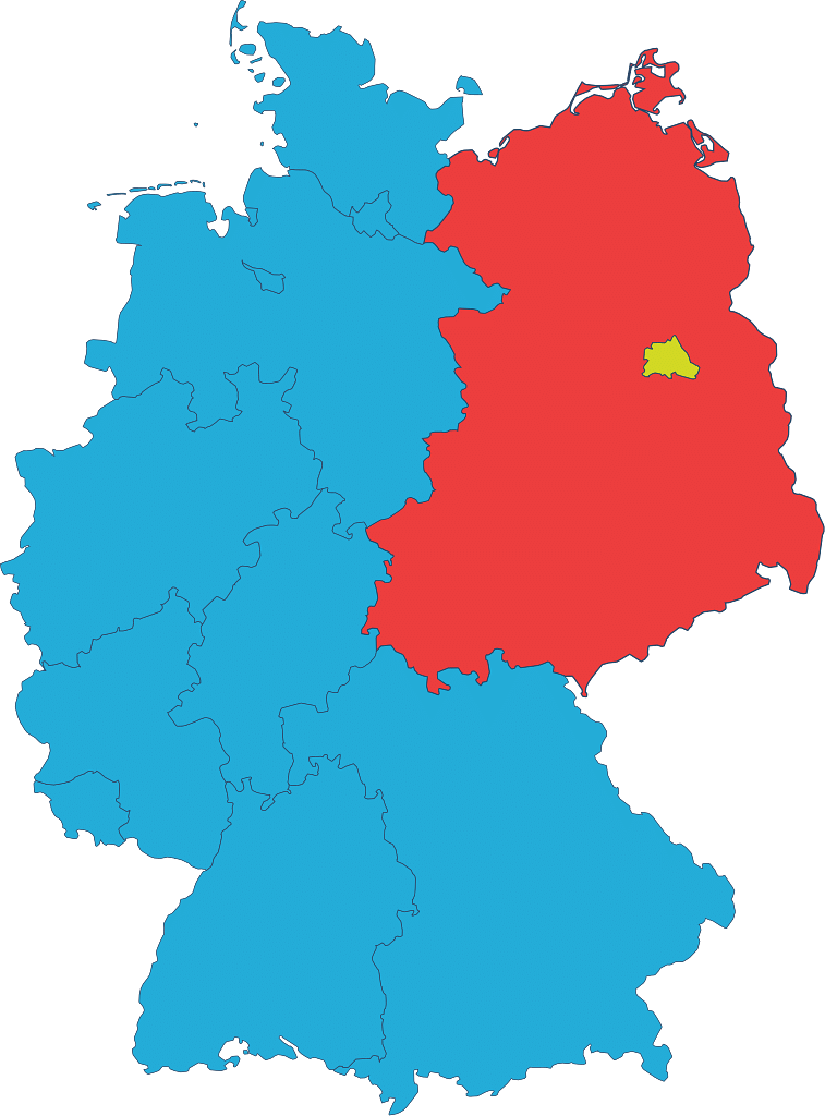 மேற்கு ஜெர்மனி (West Germany) மற்றும் கிழக்கு ஜெர்மனி (East Germany)