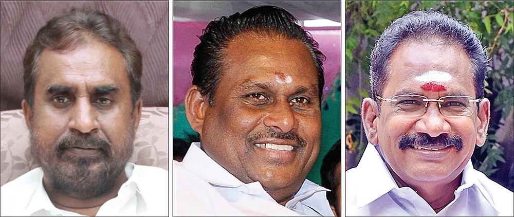 எஸ்.பி.வேலுமணி, எஸ்.பி.சண்முகநாதன், செல்லூர் ராஜு
